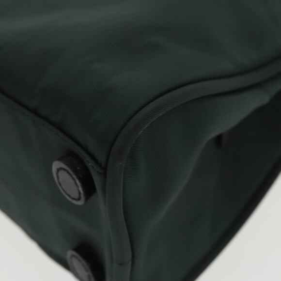 PRADA Hand Bag Nylon Green Silver - Picture 11 of 16